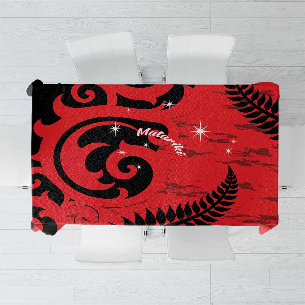 New Zealand Matariki Tablecloth Maori New Year Koru Pattern