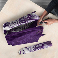 New Zealand Matariki Umbrella Maori Manaia Galaxy Silver Fern Purple Color