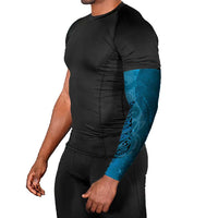 New Zealand Matariki Arm Sleeves Maori Manaia Galaxy Silver Fern Blue Color