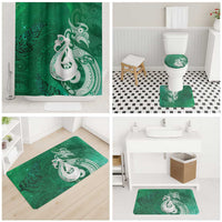 New Zealand Matariki Bathroom Set Maori Manaia Galaxy Silver Fern Green Color
