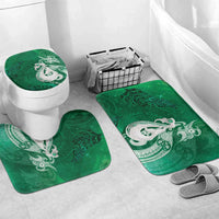 New Zealand Matariki Bathroom Set Maori Manaia Galaxy Silver Fern Green Color