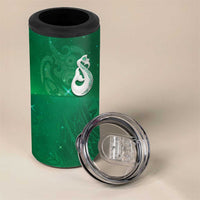 New Zealand Matariki 4 in 1 Can Cooler Tumbler Maori Manaia Galaxy Silver Fern Green Color LT22 - Polynesian Pride