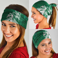 New Zealand Matariki Neck Gaiter Maori Manaia Galaxy Silver Fern Green Color