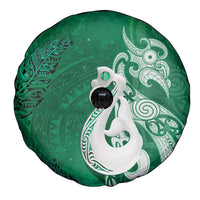 New Zealand Matariki Spare Tire Cover Maori Manaia Galaxy Silver Fern Green Color LT22 - Polynesian Pride
