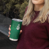 New Zealand Matariki Tumbler Cup Maori Manaia Galaxy Silver Fern Green Color LT22 - Polynesian Pride