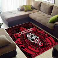 New Zealand Maori Language Week Area Rug Te Wiki O Te Reo Maori Hei Tiki LT22 - Polynesian Pride