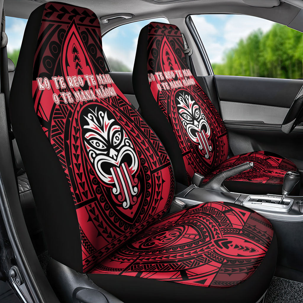 New Zealand Maori Language Week Car Seat Cover Te Wiki O Te Reo Maori Hei Tiki LT22 - Polynesian Pride