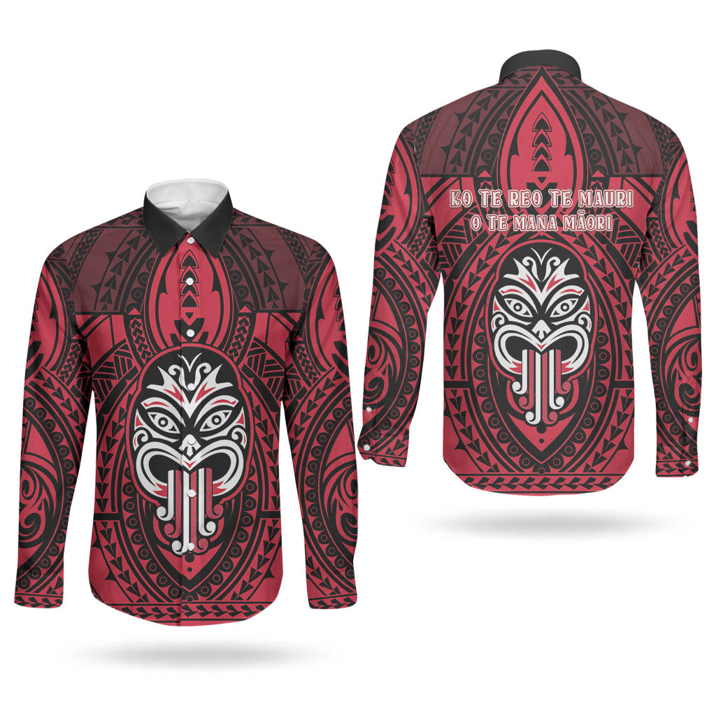 New Zealand Maori Language Week Couples Matching Off Shoulder Short Dress and Long Sleeve Button Shirt Te Wiki O Te Reo Maori Hei Tiki LT22 - Polynesian Pride
