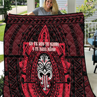 New Zealand Maori Language Week Quilt Te Wiki O Te Reo Maori Hei Tiki LT22 Red - Polynesian Pride