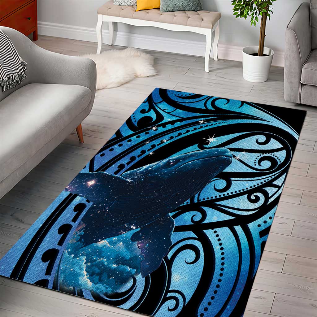New Zealand Matariki Area Rug Maori Humpback Whale Galaxy