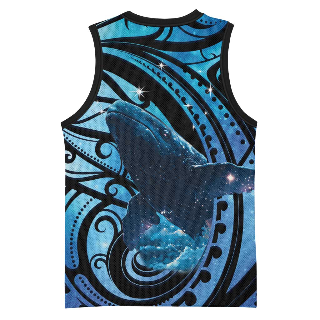 New Zealand Matariki Basketball Jersey Maori Humpback Whale Galaxy