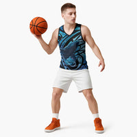 New Zealand Matariki Basketball Jersey Maori Humpback Whale Galaxy