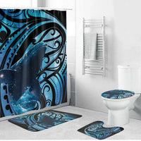 New Zealand Matariki Bathroom Set Maori Humpback Whale Galaxy