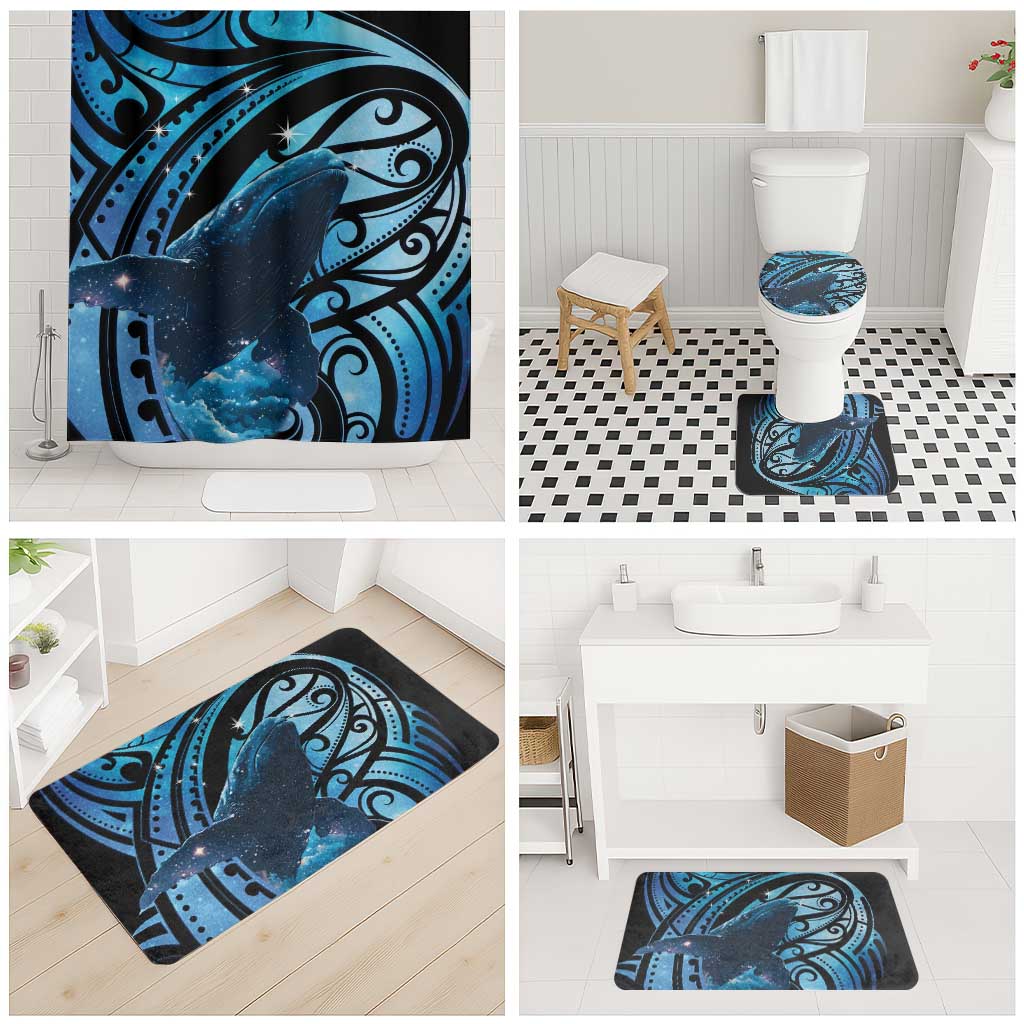 New Zealand Matariki Bathroom Set Maori Humpback Whale Galaxy