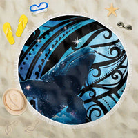 New Zealand Matariki Beach Blanket Maori Humpback Whale Galaxy