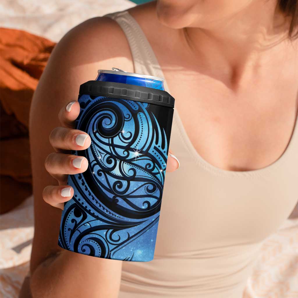 New Zealand Matariki 4 in 1 Can Cooler Tumbler Maori Humpback Whale Galaxy
