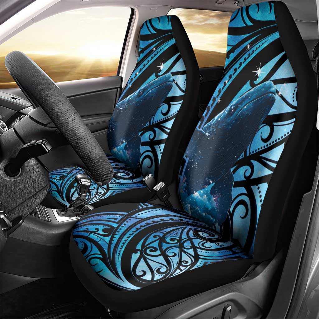 New Zealand Matariki Car Seat Cover Maori Humpback Whale Galaxy