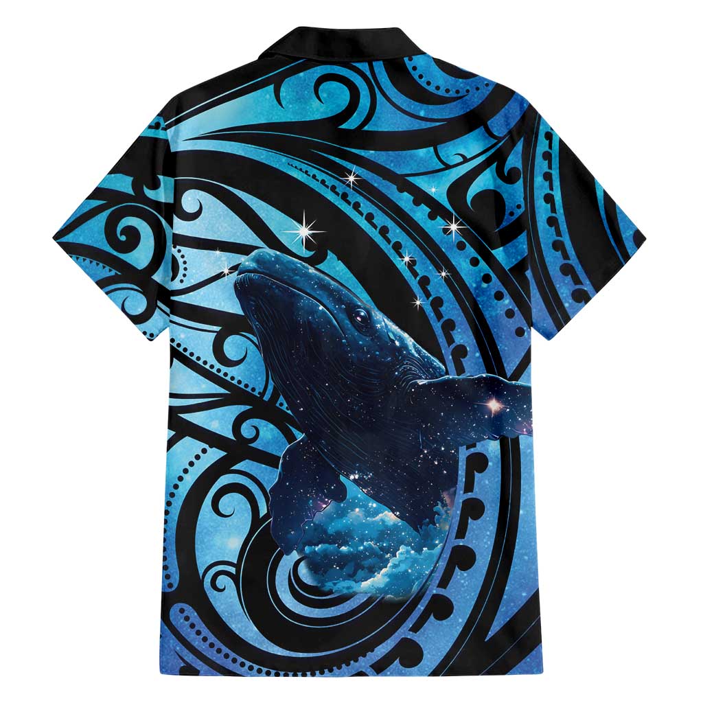 New Zealand Matariki Family Matching Puletasi and Hawaiian Shirt Maori Humpback Whale Galaxy LT22 - Polynesian Pride