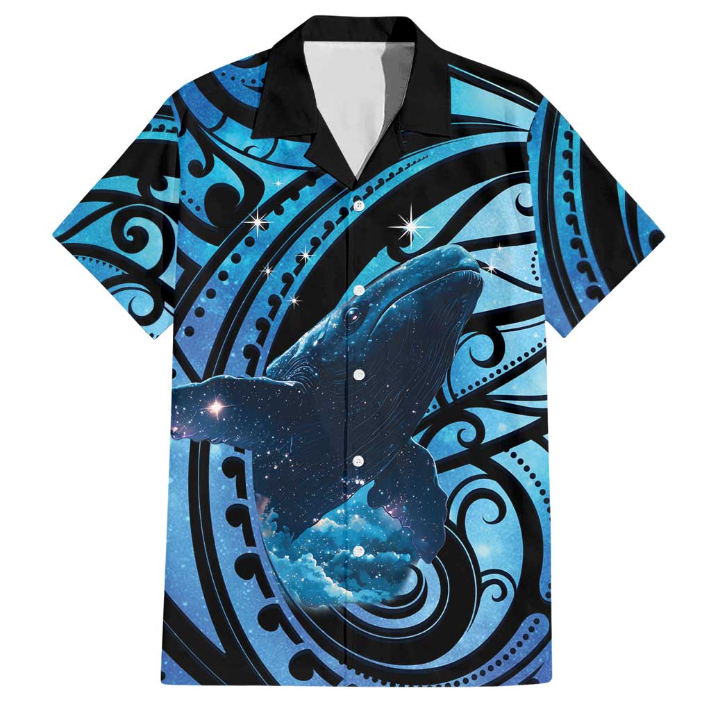 New Zealand Matariki Hawaiian Shirt Maori Humpback Whale Galaxy