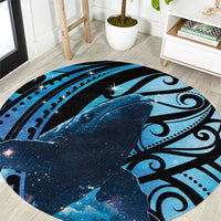 New Zealand Matariki Round Carpet Maori Humpback Whale Galaxy