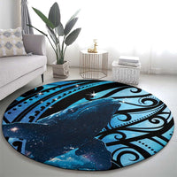 New Zealand Matariki Round Carpet Maori Humpback Whale Galaxy