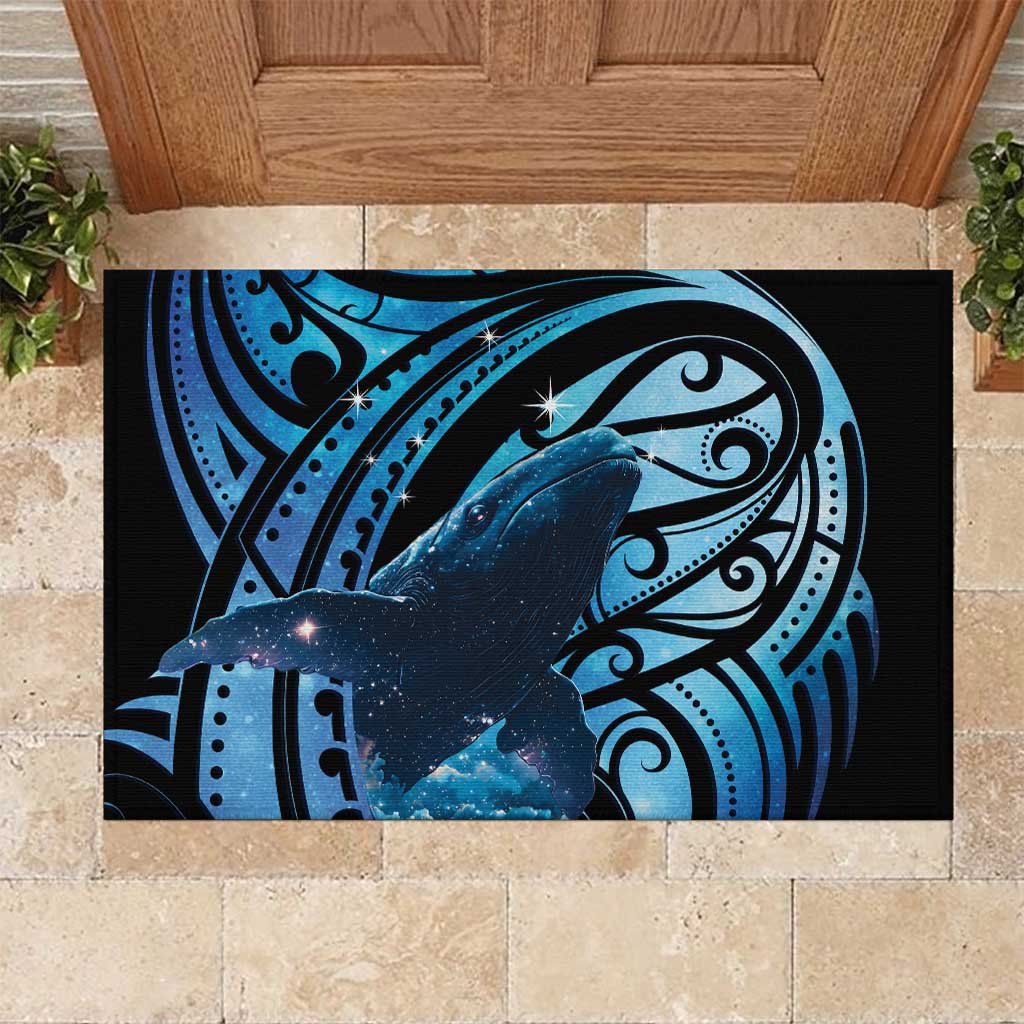 New Zealand Matariki Rubber Doormat Maori Humpback Whale Galaxy