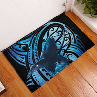 New Zealand Matariki Rubber Doormat Maori Humpback Whale Galaxy