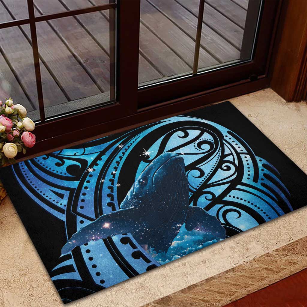 New Zealand Matariki Rubber Doormat Maori Humpback Whale Galaxy