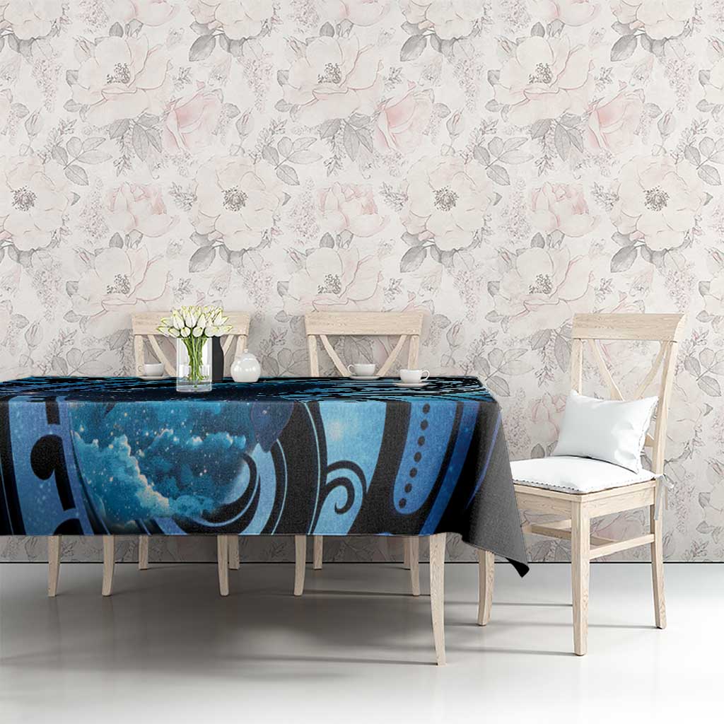 New Zealand Matariki Tablecloth Maori Humpback Whale Galaxy