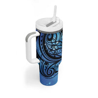 New Zealand Matariki Tumbler With Handle Maori Humpback Whale Galaxy