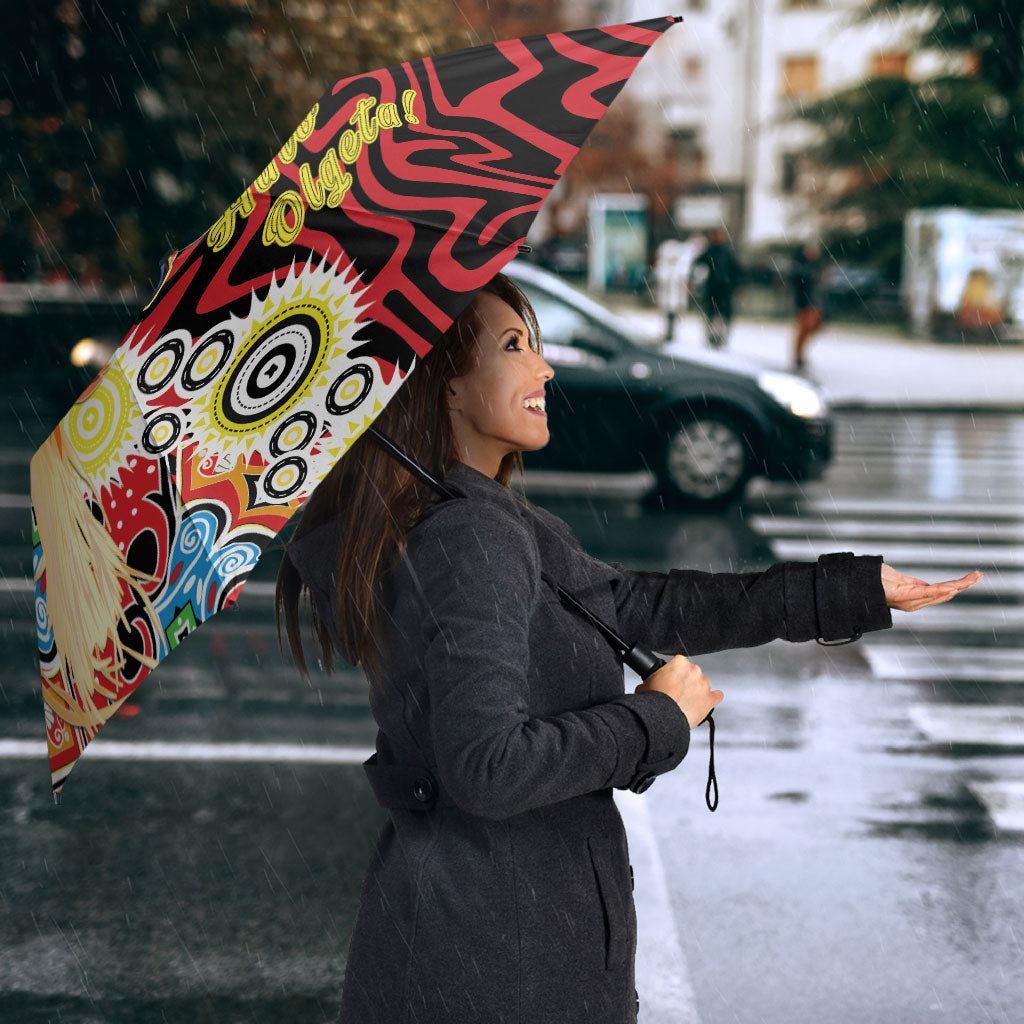 Papua New Guinea Pidgin Language Week Umbrella Halo Olgeta Tok Pisin Wik Bird Of Paradise Oro Batik LT22 - Polynesian Pride