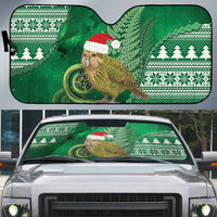 New Zealand Kakapo Christmas In July Auto Sun Shade Silver Fern Santa Xmas Green Color