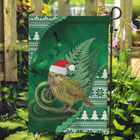 New Zealand Kakapo Christmas In July Garden Flag Silver Fern Santa Xmas Green Color