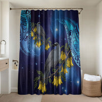 New Zealand Kokako Bird Bathroom Set Kowhai Galaxy Style Polynesian Pattern