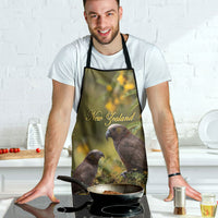 New Zealand Kaka Bird Apron Kowhai Flower Landscape Style LT22 - Polynesian Pride