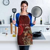 New Zealand Kaka Bird Personalised Apron Pohutukawa Matariki Maori Pattern LT22 - Polynesian Pride