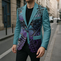 Personalised New Zealand Suicide Prevention Month Blazer Maori Mauri Tu Mauri Ora Polynesian Pattern LT22 - Polynesian Pride