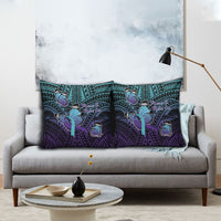 New Zealand Suicide Prevention Month Pillow Cover Maori Mauri Tu Mauri Ora Polynesian Pattern LT22 - Polynesian Pride
