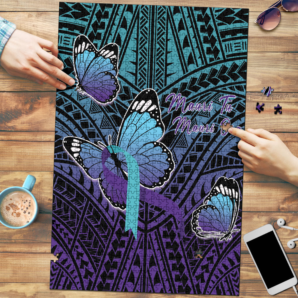 New Zealand Suicide Prevention Month Puzzle Maori Mauri Tu Mauri Ora Polynesian Pattern