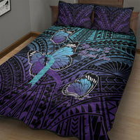 New Zealand Suicide Prevention Month Quilt Bed Set Maori Mauri Tu Mauri Ora Polynesian Pattern LT22 - Polynesian Pride