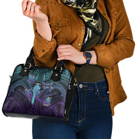 New Zealand Suicide Prevention Month Shoulder Handbag Maori Mauri Tu Mauri Ora Polynesian Pattern LT22 - Polynesian Pride