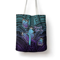 New Zealand Suicide Prevention Month Tote Bag Maori Mauri Tu Mauri Ora Polynesian Pattern LT22 - Polynesian Pride