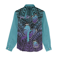 Personalised New Zealand Suicide Prevention Month Women Casual Shirt Maori Mauri Tu Mauri Ora Polynesian Pattern LT22 - Polynesian Pride