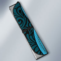 Polynesia Suicide Prevention Month Auto Sun Shade Semicolon Butterfly Never Give Up Polynesian Pattern LT22 - Polynesian Pride
