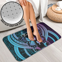 Polynesia Suicide Prevention Month Bathroom Set Semicolon Butterfly Never Give Up Polynesian Pattern LT22 - Polynesian Pride