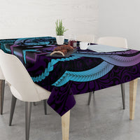 Polynesia Suicide Prevention Month Tablecloth Semicolon Butterfly Never Give Up Polynesian Pattern LT22 - Polynesian Pride
