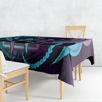 Polynesia Suicide Prevention Month Tablecloth Semicolon Butterfly Never Give Up Polynesian Pattern LT22 - Polynesian Pride