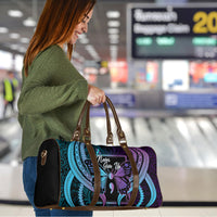 Polynesia Suicide Prevention Month Travel Bag Semicolon Butterfly Never Give Up Polynesian Pattern LT22 - Polynesian Pride