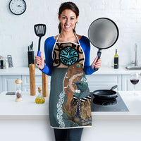 New Zealand Tui Bird Maripi Apron Maori Weapon Kowhaiwhai Pattern LT22 - Polynesian Pride