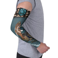 New Zealand Tui Bird Maripi Arm Sleeves Maori Weapon Kowhaiwhai Pattern LT22 - Polynesian Pride